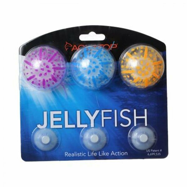 Aquatop Silicone Jellyfish Aquarium Ornament, Assorted Colors, 3PK JF-MULTI01